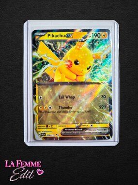 Pokemon Card Pikachu EX 028/131